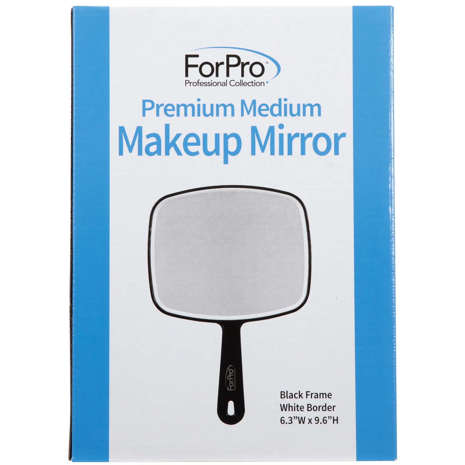 ForPro Black Frame Compact Design fits vanity spaces without bulk.