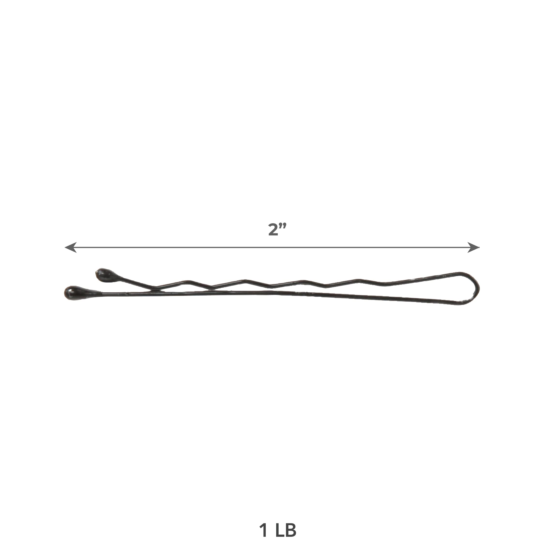 ForPro Bobby Pins 2 inch length ideal for securing flyaways and layered hair.