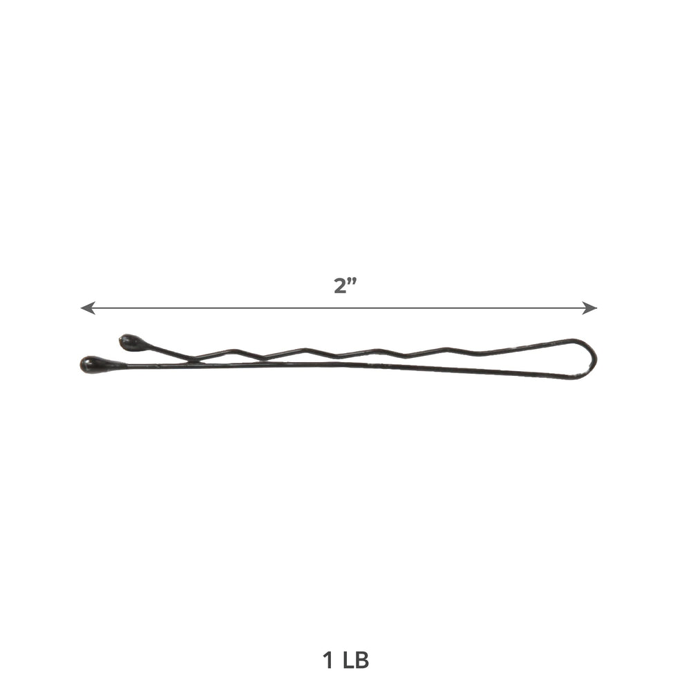ForPro Bobby Pins 2 inch length ideal for securing flyaways and layered hair.