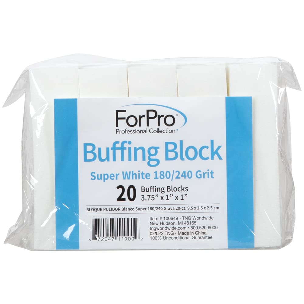 ForPro buffing block dimensions 3.75 by 1 by 1 inches for prep