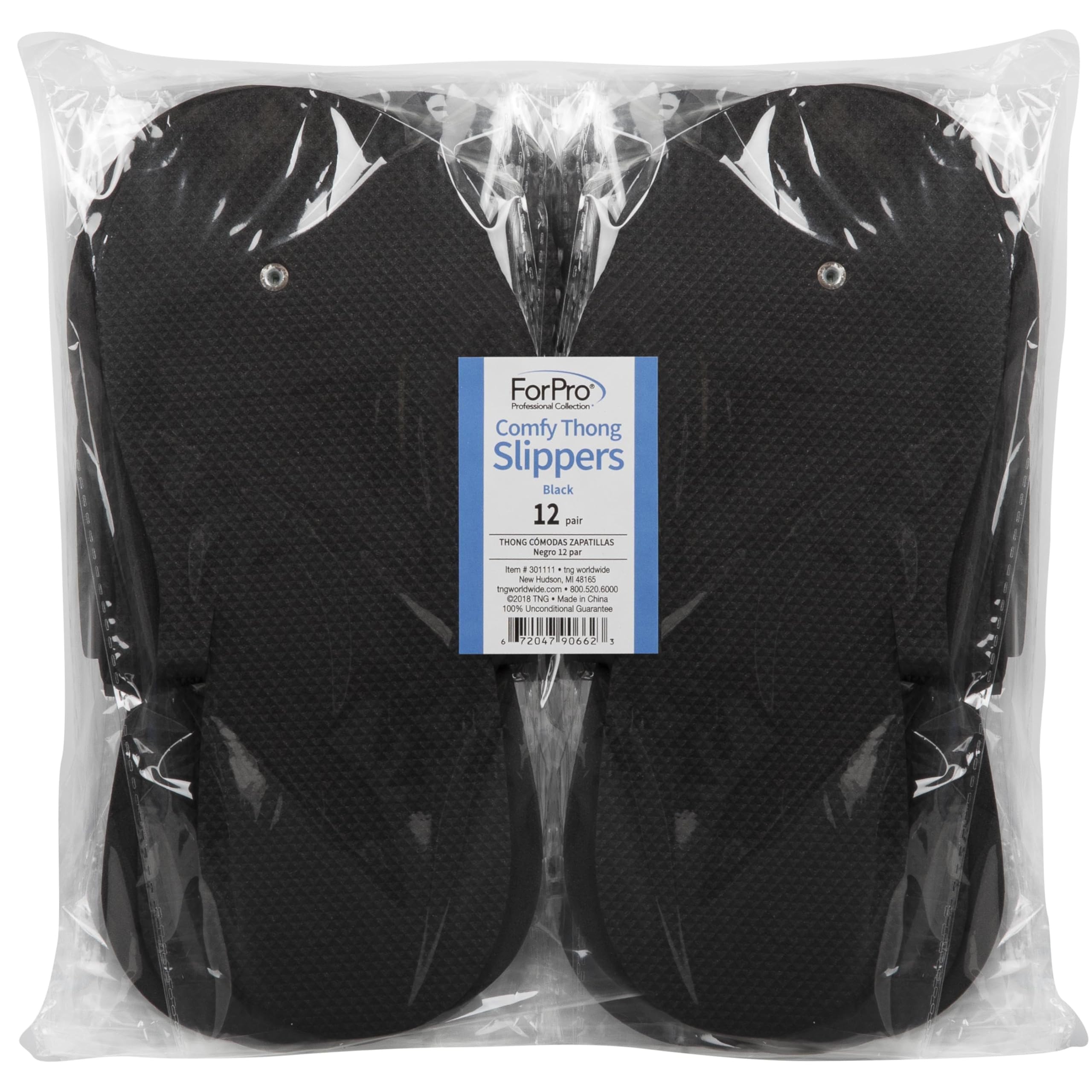 ForPro Comfy Pedi Slippers individually wrapped: hygienic, convenient for salons