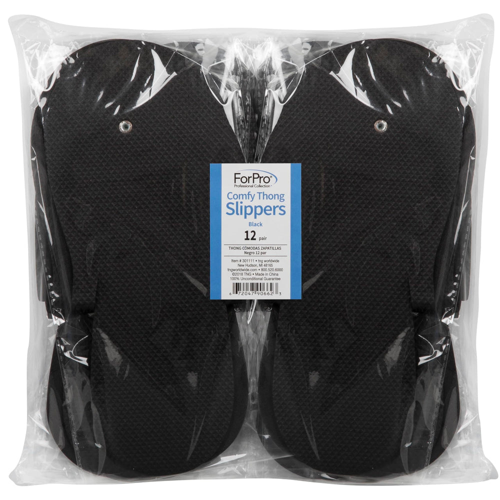 ForPro Comfy Pedi Slippers individually wrapped: hygienic, convenient for salons