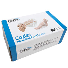 ForPro Cozies liners in use protecting towels during paraffin therapy.