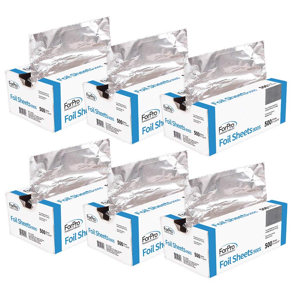 ForPro embossed foil sheets 900S with grip-friendly texture for even hair color application