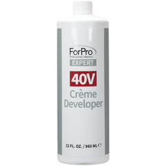 ForPro Expert 40V creme developer bottle for precise mixing and professional results.