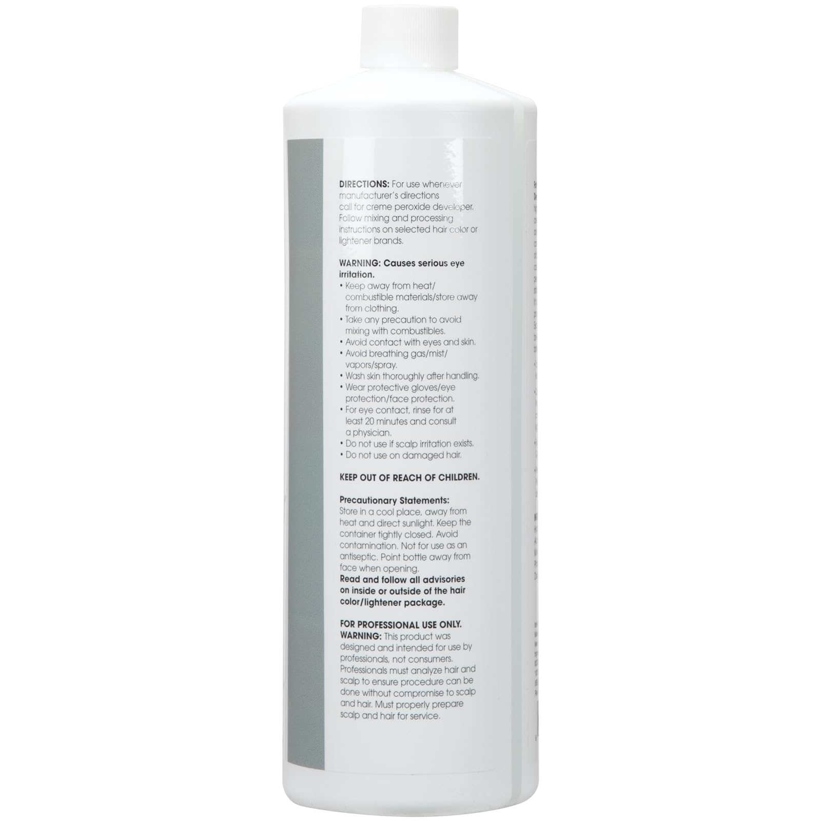 ForPro Expert 40V creme developer pour showing even application for consistent lift.