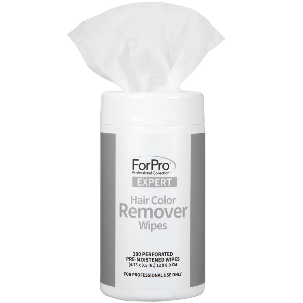 ForPro Expert Hair Color Remover Wipes packaging front for quick stain removal