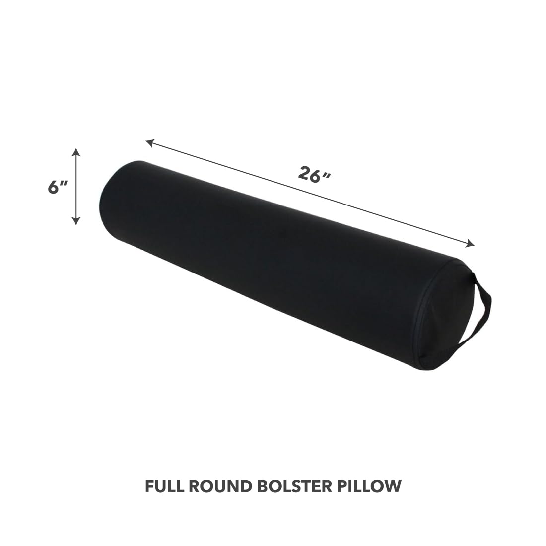 ForPro Full Round Bolster under knees during massage for knee and back support.