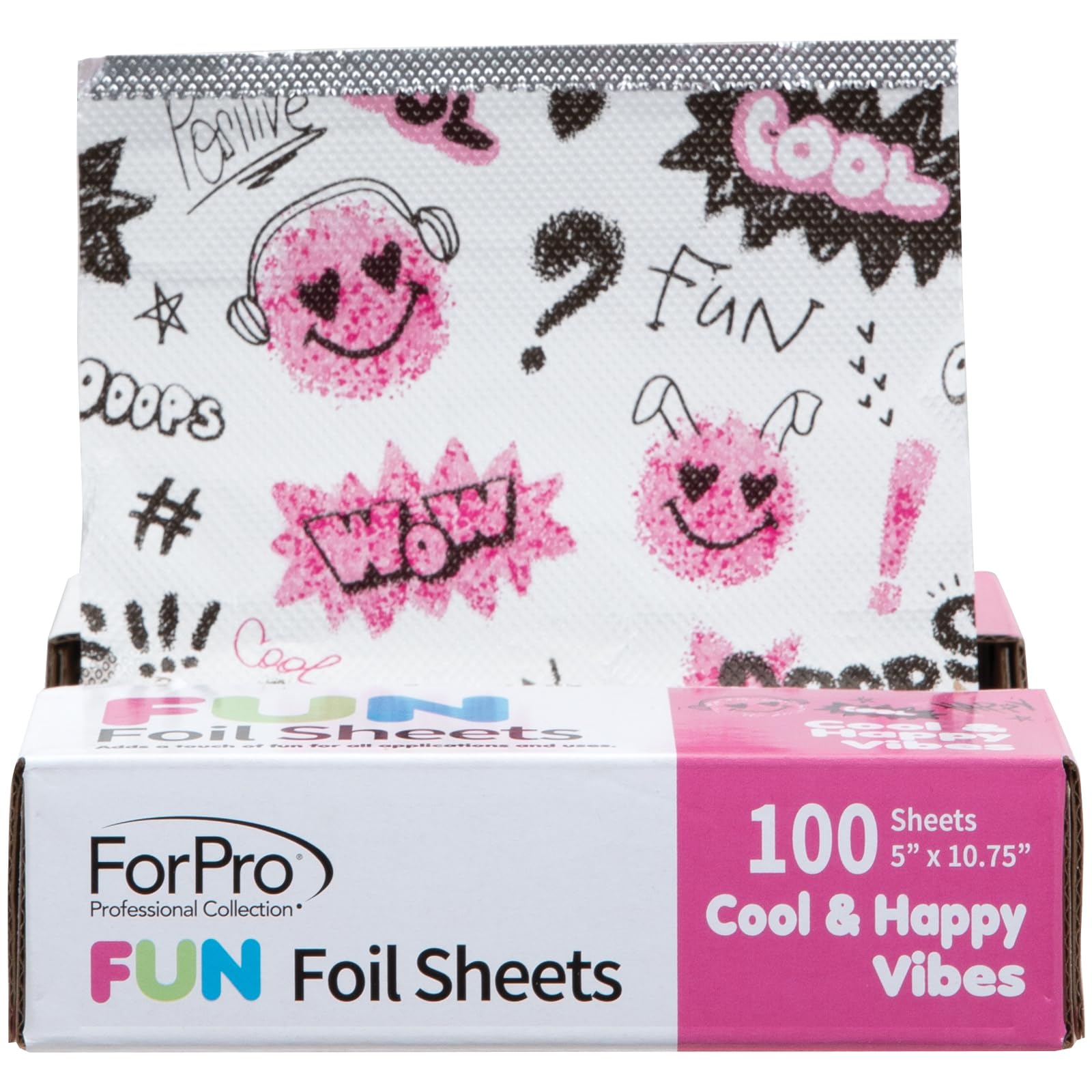 ForPro FUN foil sheets in pop-up dispenser for quick, clean access.