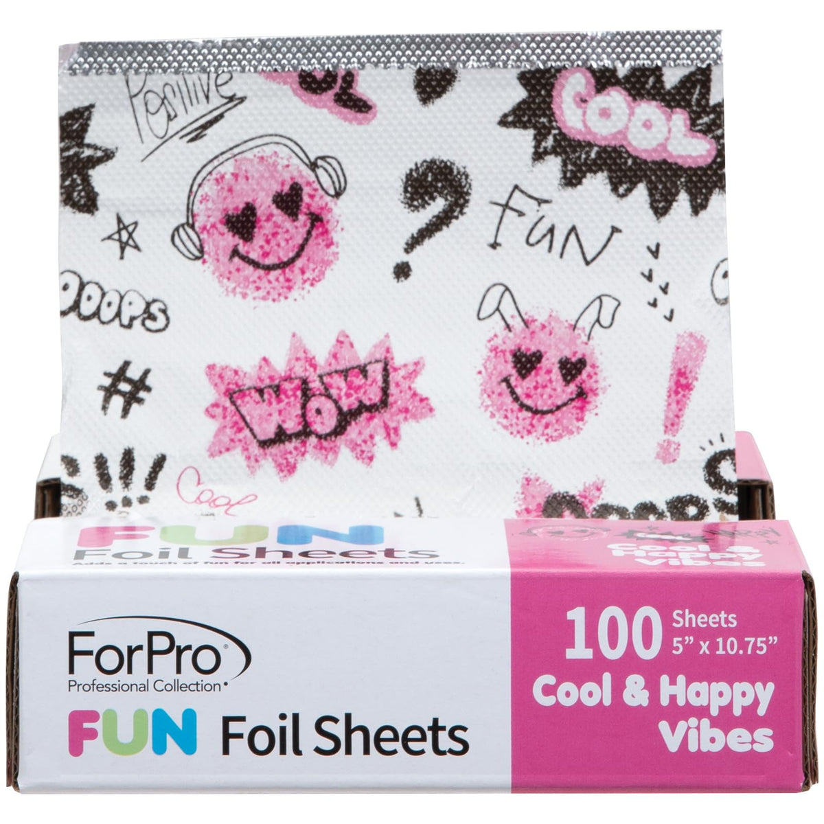ForPro FUN foil sheets in pop-up dispenser for quick, clean access.