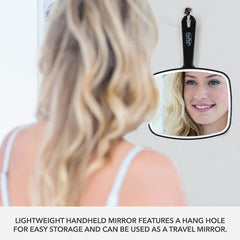 ForPro Hand Mirror with Hang Hole enables easy storage and quick access.