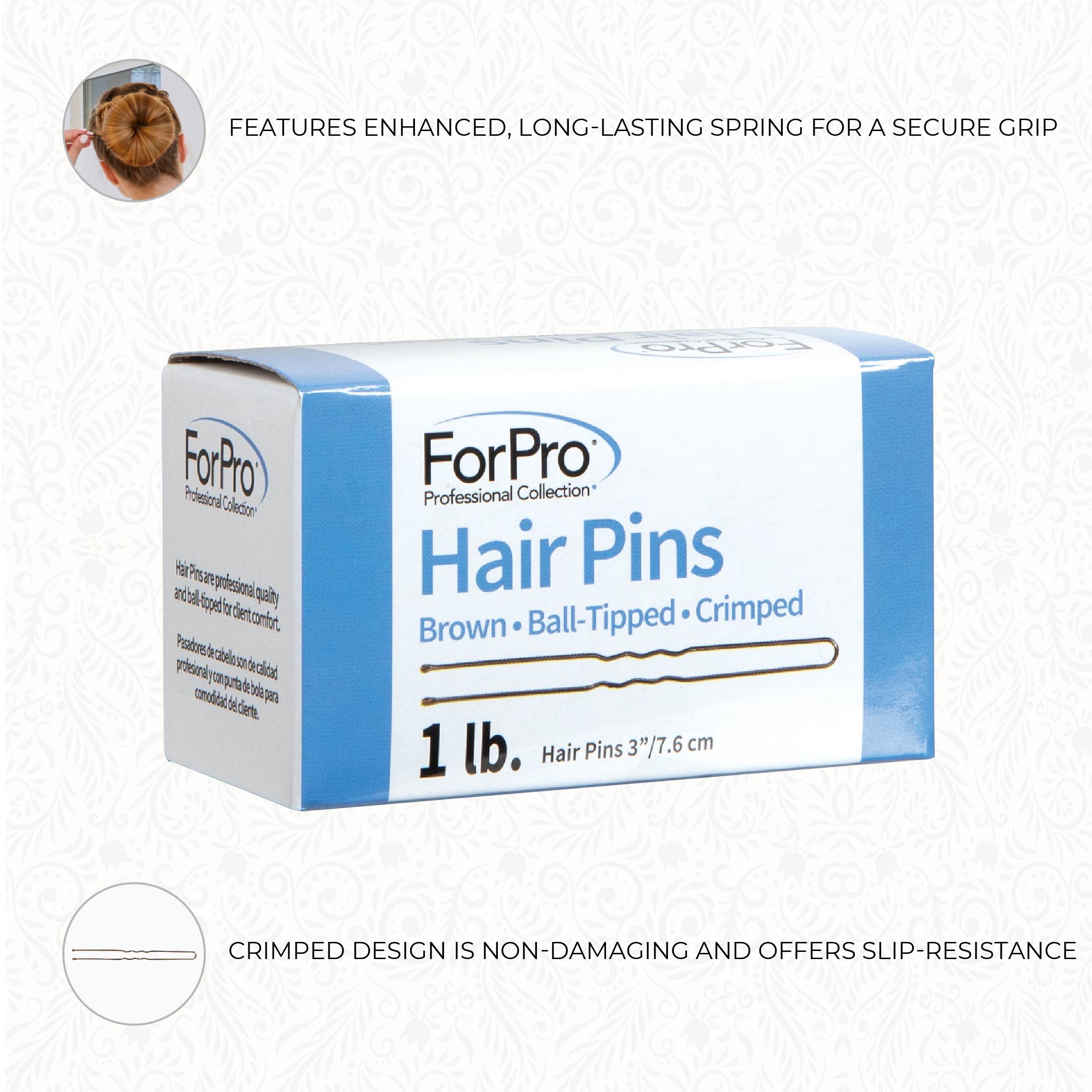 ForPro horquillas marrones aportan un toque elegante y discreto