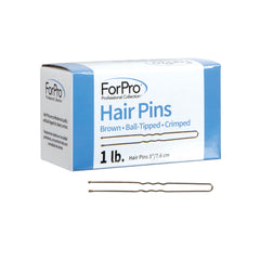 ForPro horquillas para cabello marrones de 3 pulgadas para peinados recogidos con sujeción estable