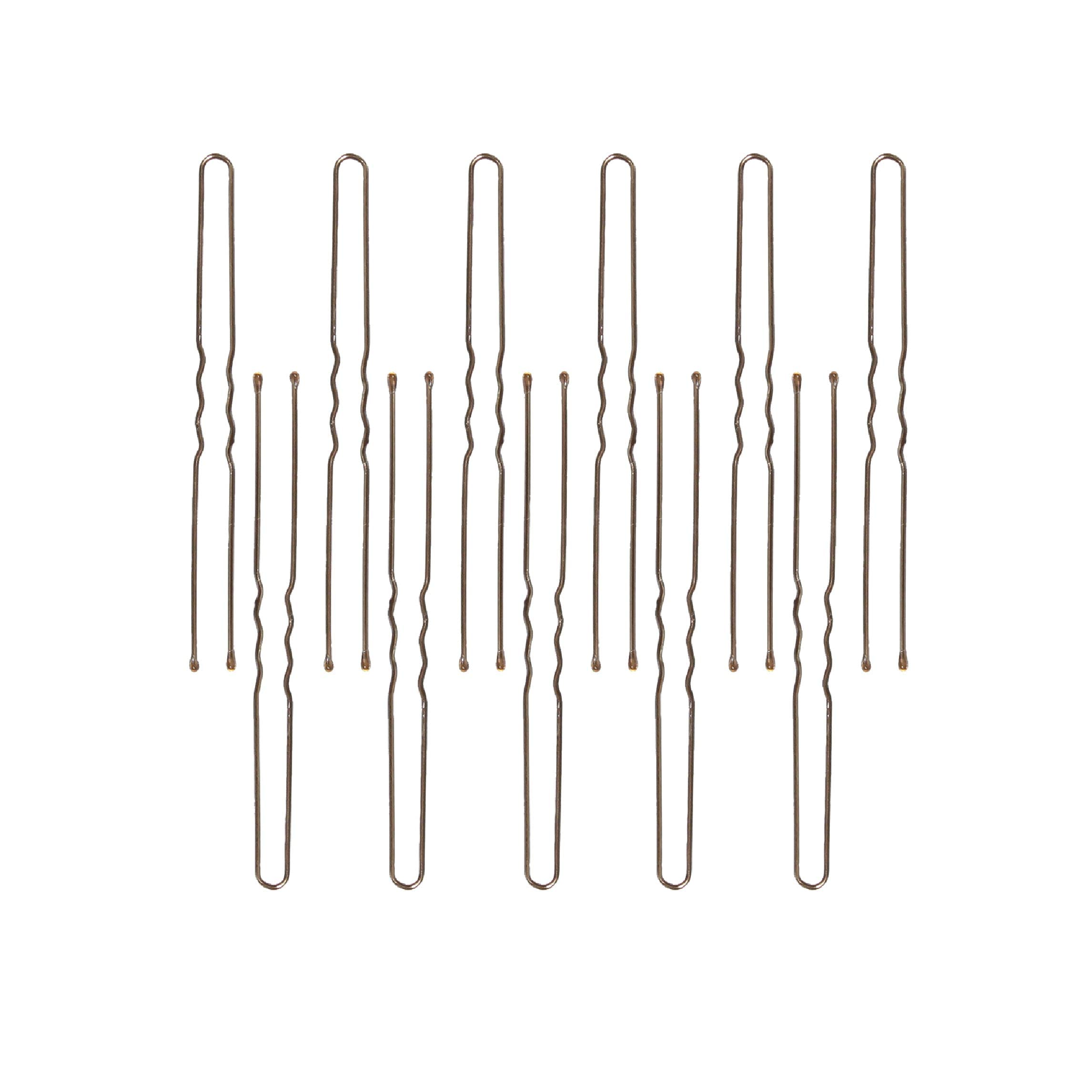 ForPro horquillas para cabello marrón con punta bola para mayor comodidad