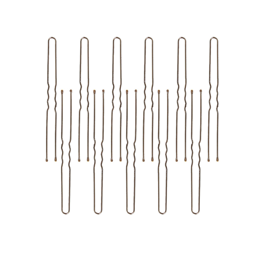 ForPro horquillas para cabello marrón con punta bola para mayor comodidad