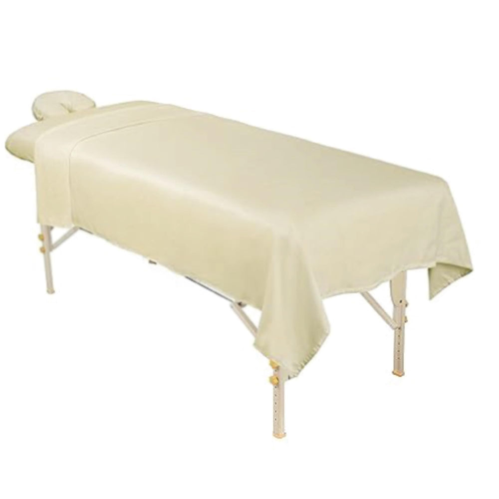 ForPro massage fitted sheet 36x77-7h natural, ensures a snug fit for standard tables.