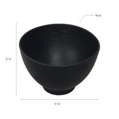 ForPro mixing bowl with inside measuring guide helps accurate mixing.