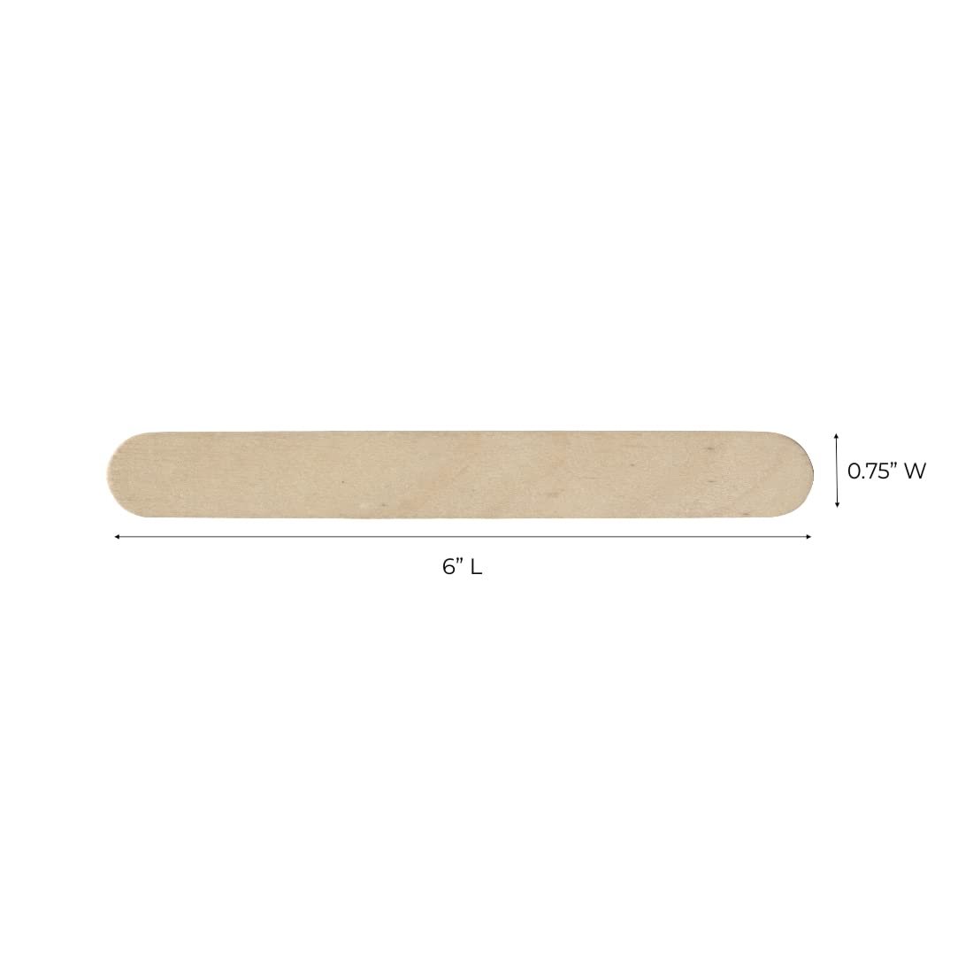 ForPro non-sterile wood sticks suitable for arts, crafts, and DIY tasks.