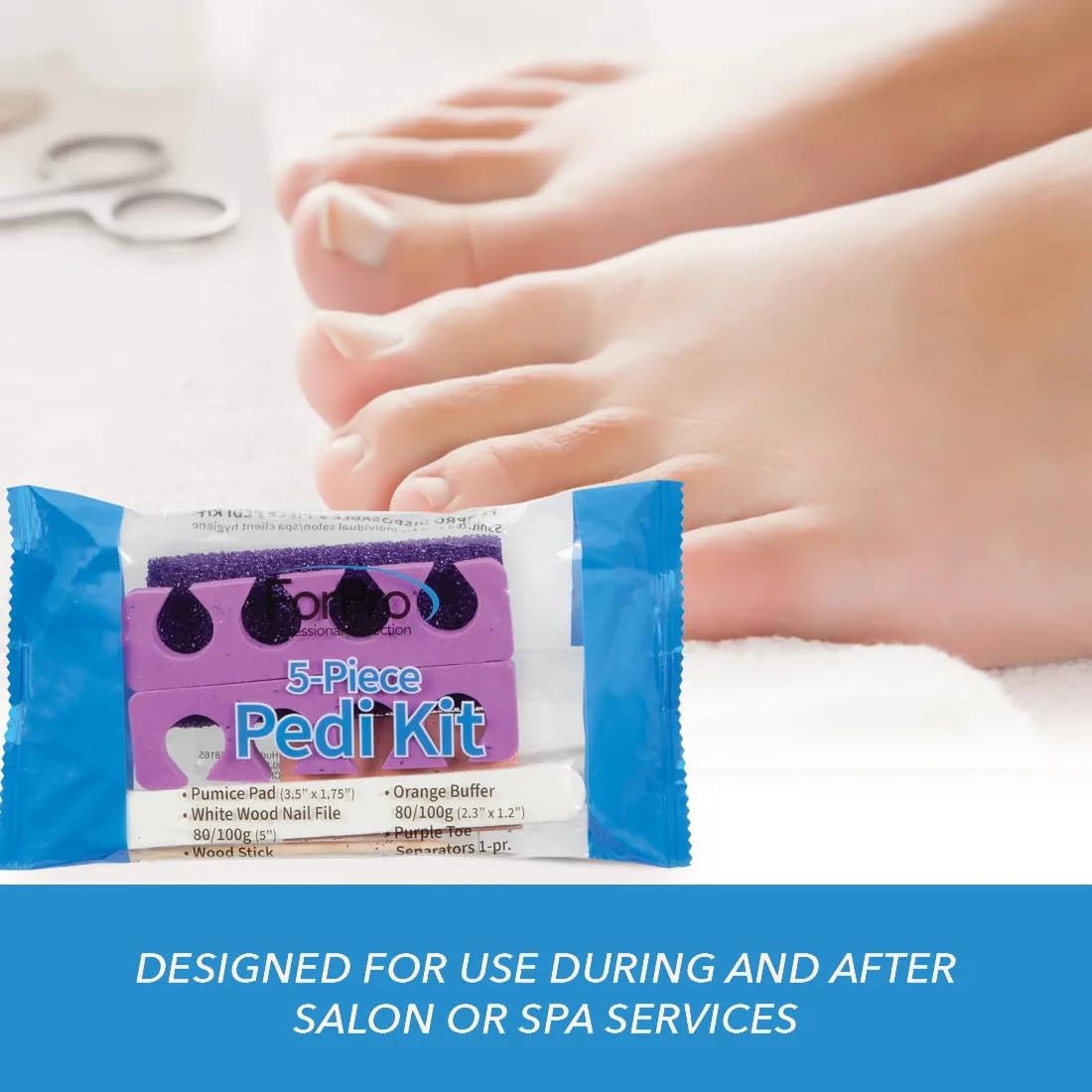 ForPro 100-count pedicure kits suitable for salons and spas.