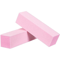 ForPro Pink Pedicure Block grit detail highlights 100/180 for even buffing.