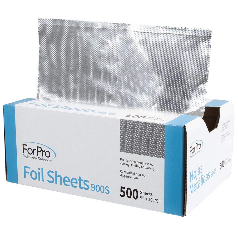 ForPro pop-up dispenser box provides quick, tear-free foil access during coloring sessions