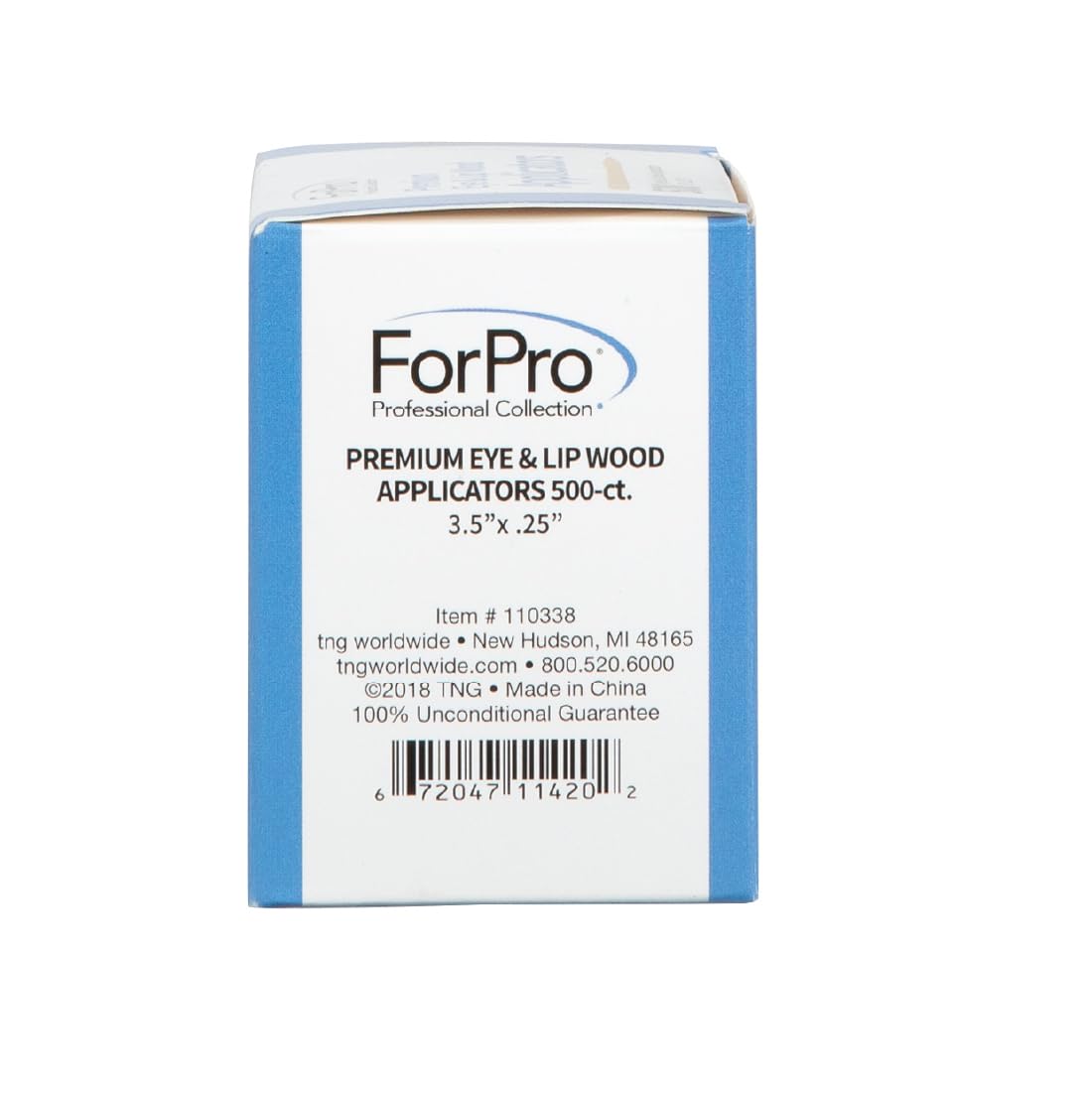 ForPro precision-edge wood applicators for clean, controlled application around eyes and lips.