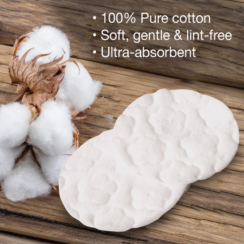 ForPro Premium Cotton Rounds showing lint-free texture for clean cleansing