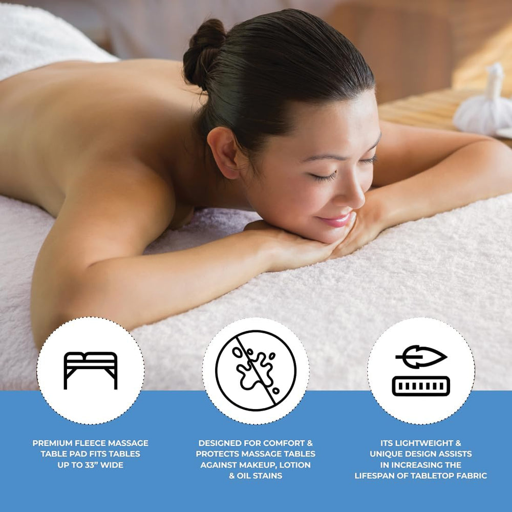 ForPro Premium Fleece Massage Pad machine washable design enables quick cleaning between clients