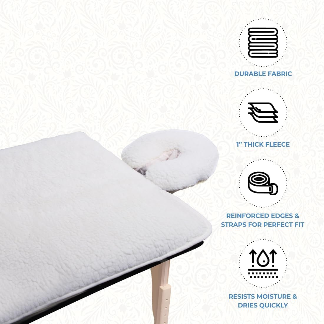ForPro Premium Fleece Massage Pad winter summer comfort highlights year-round temperature control