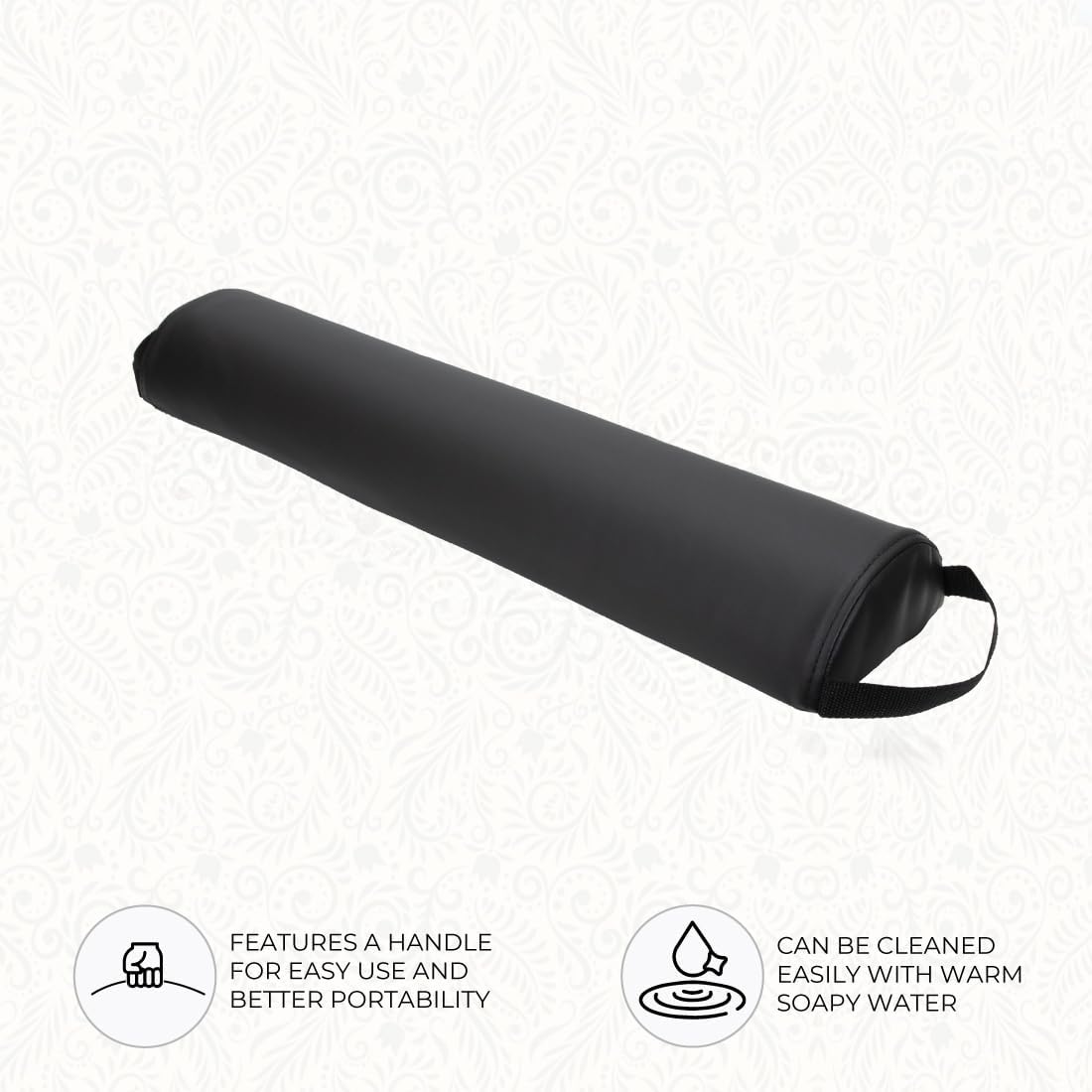 Neck support position from ForPro bolster offers versatile placement for routines.