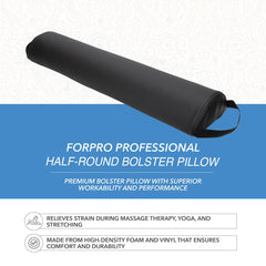 Under-ankles use of ForPro bolster stabilizes the body during prone sessions.