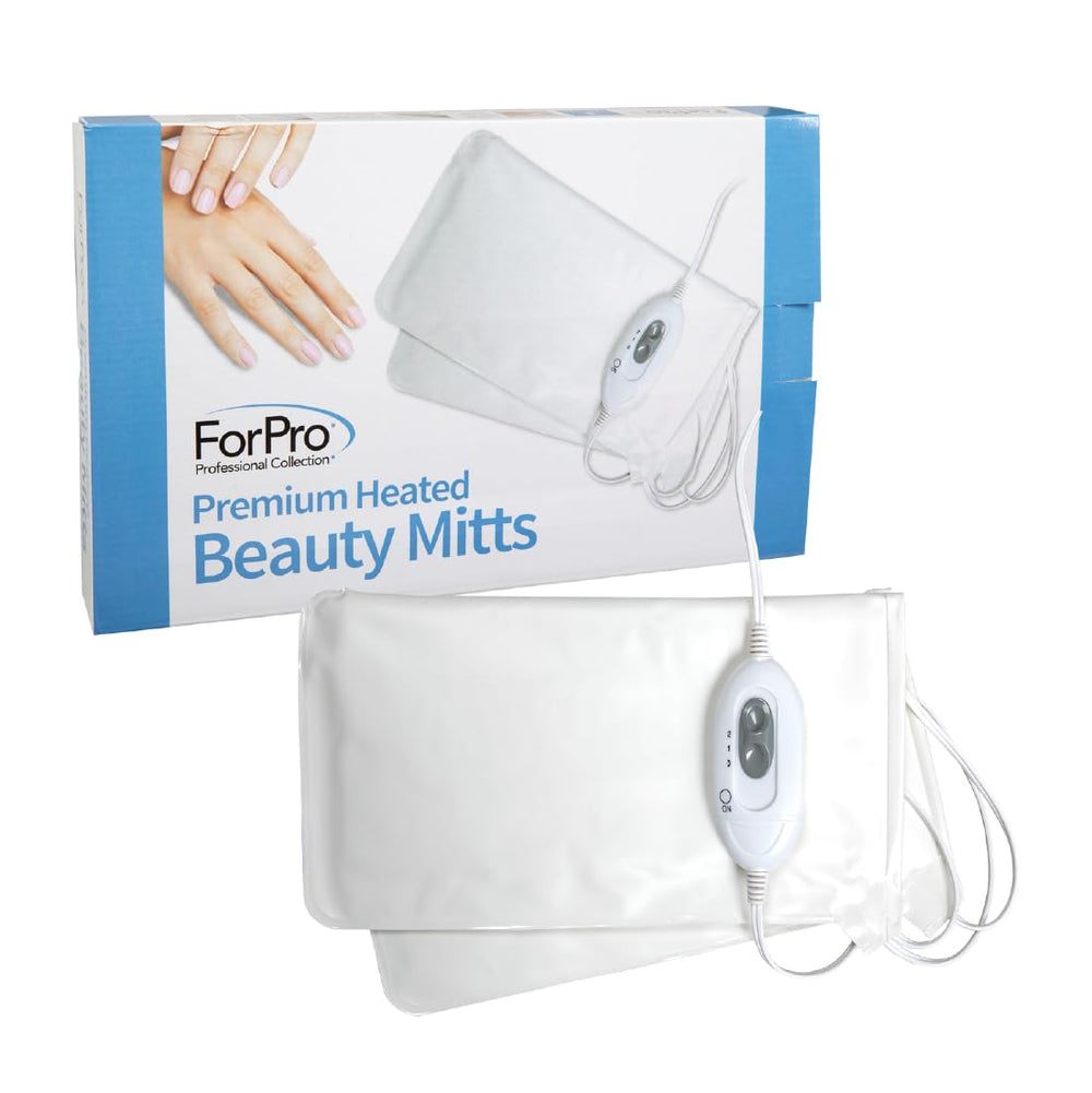 ForPro heated mitts dual-temperature controls shown for adjustable warmth before services.