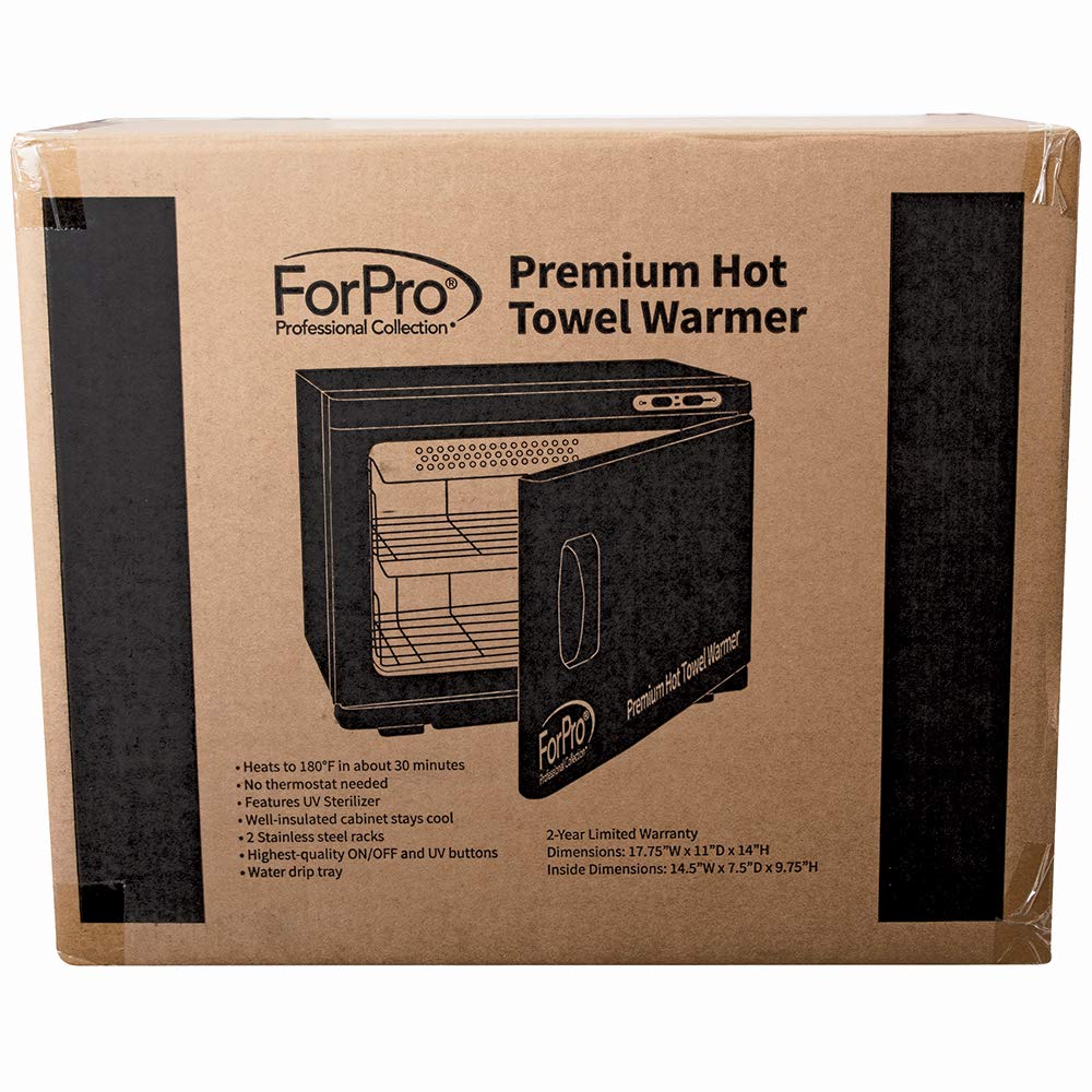 ForPro Premium Hot Towel Warmer inside dimensions 14.5 x 7.5 x 9.75 in
