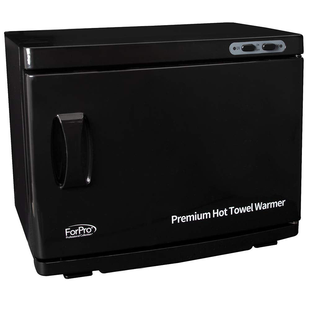 ForPro Premium Hot Towel Warmer side view highlighting dual racks