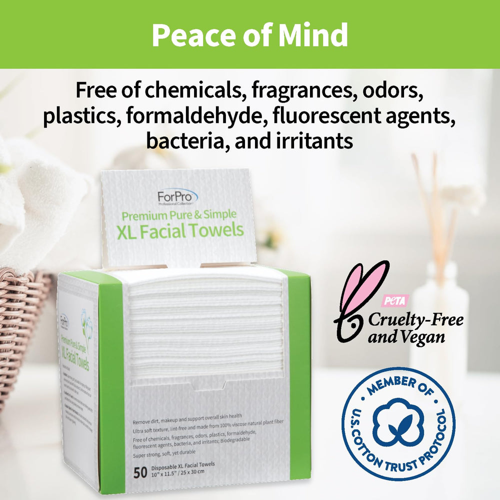 ForPro Premium Pure and Simple XL towels biodegradable packaging emphasis.