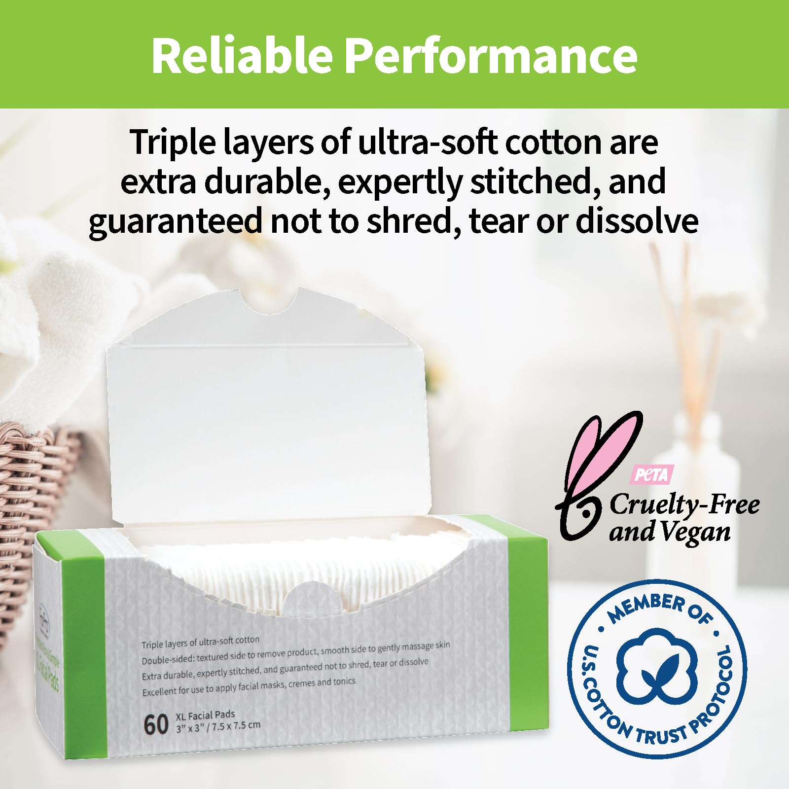 ForPro XL pads showing durable stitching to prevent shredding