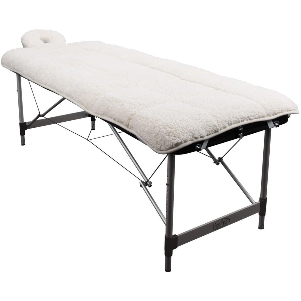 ForPro Premium Quilted Fleece Face Rest Cover offers cozy support for clients during sessions.
