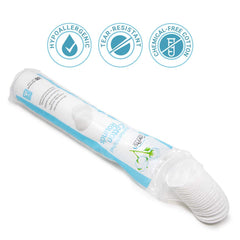 ForPro Premium Stitched Cotton Rounds dual-sided versatile use for cleansing