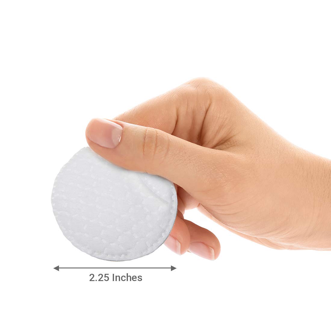 ForPro Premium Stitched Cotton Rounds nail polish removal capability demo