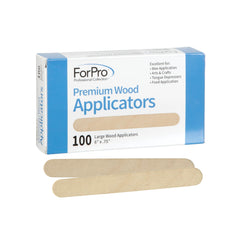 ForPro Premium Wood Applicators 6-inch length for quick, even waxing applications.
