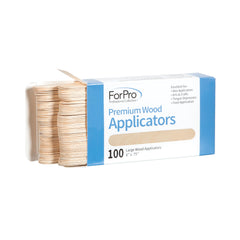 ForPro Premium Wood Applicators with polished edges for precise wax application.
