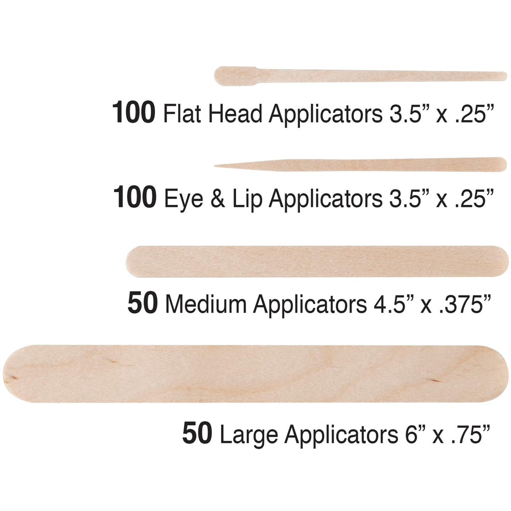 ForPro Premium Wood Stick 100 flat head 3-5 inch ideal for quick waxing applications