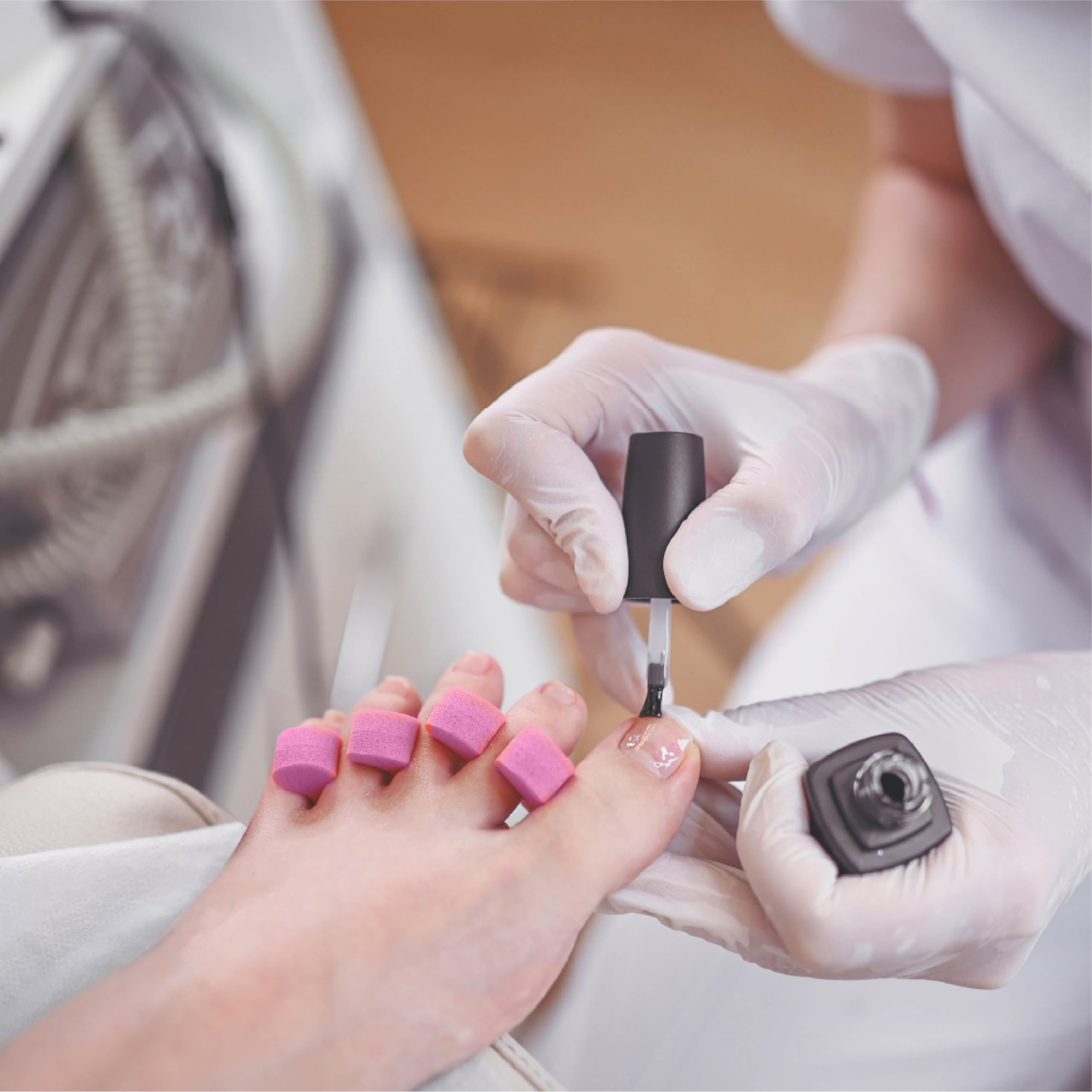 ForPro 144-count toe separators offer sanitary, ready-to-use pedicure supplies