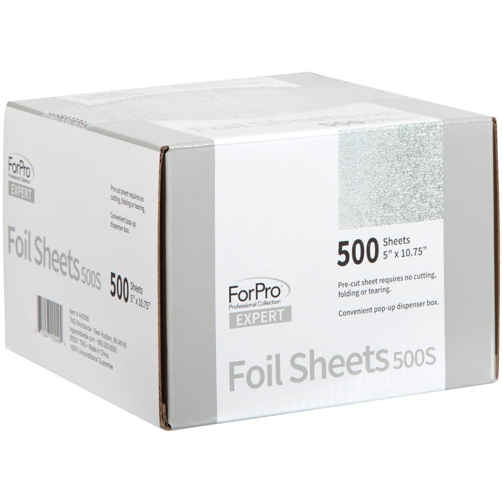 ForPro aluminum foil sheets measure 5 W × 10.75 L for reliable wraps