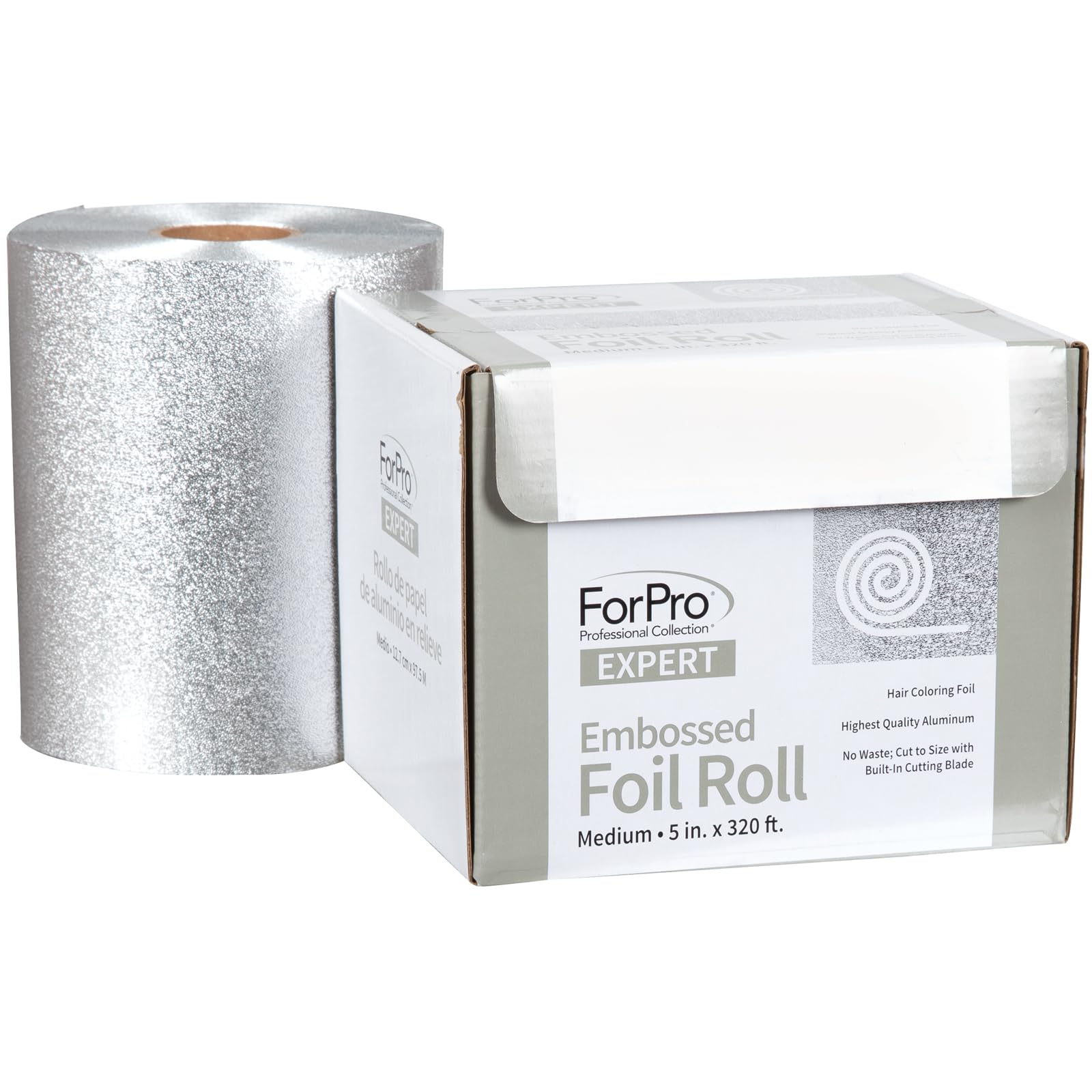ForPro embossed foil roll 320ft for precise color applications and highlights.
