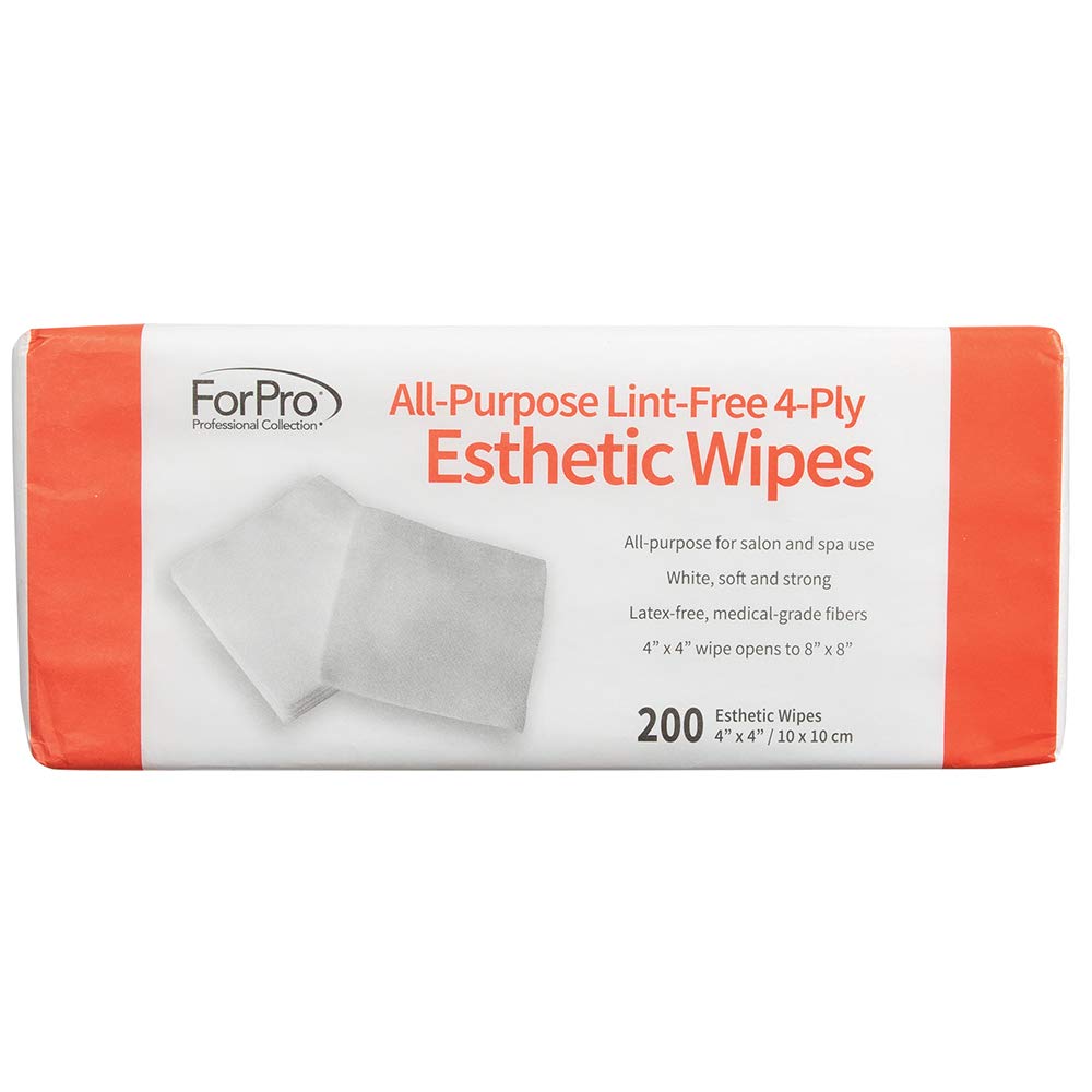 ForPro esthetic wipes 4x4 inches for reliable facial cleansing and prep