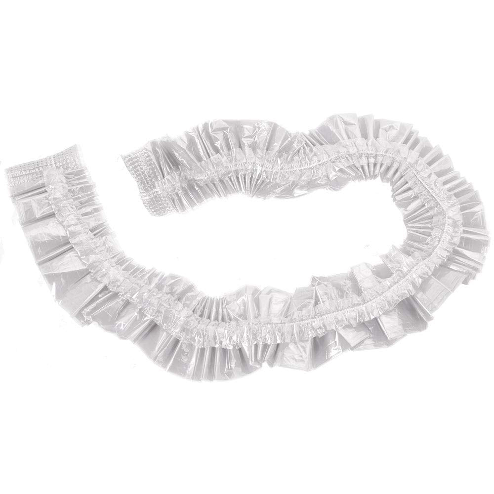 ForPro spa liner with elastic band shown securing liner during treatment.
