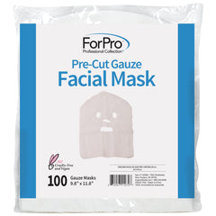 ForPro Professional Collection mascarilla facial para tratamientos de alta frecuencia con gasa.