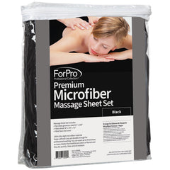 ForPro massage-face-rest cover in black, easy cleanup between clients