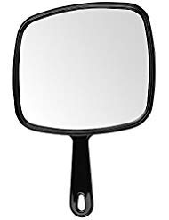 ForPro square-face mirror provides broad field for complete checks.